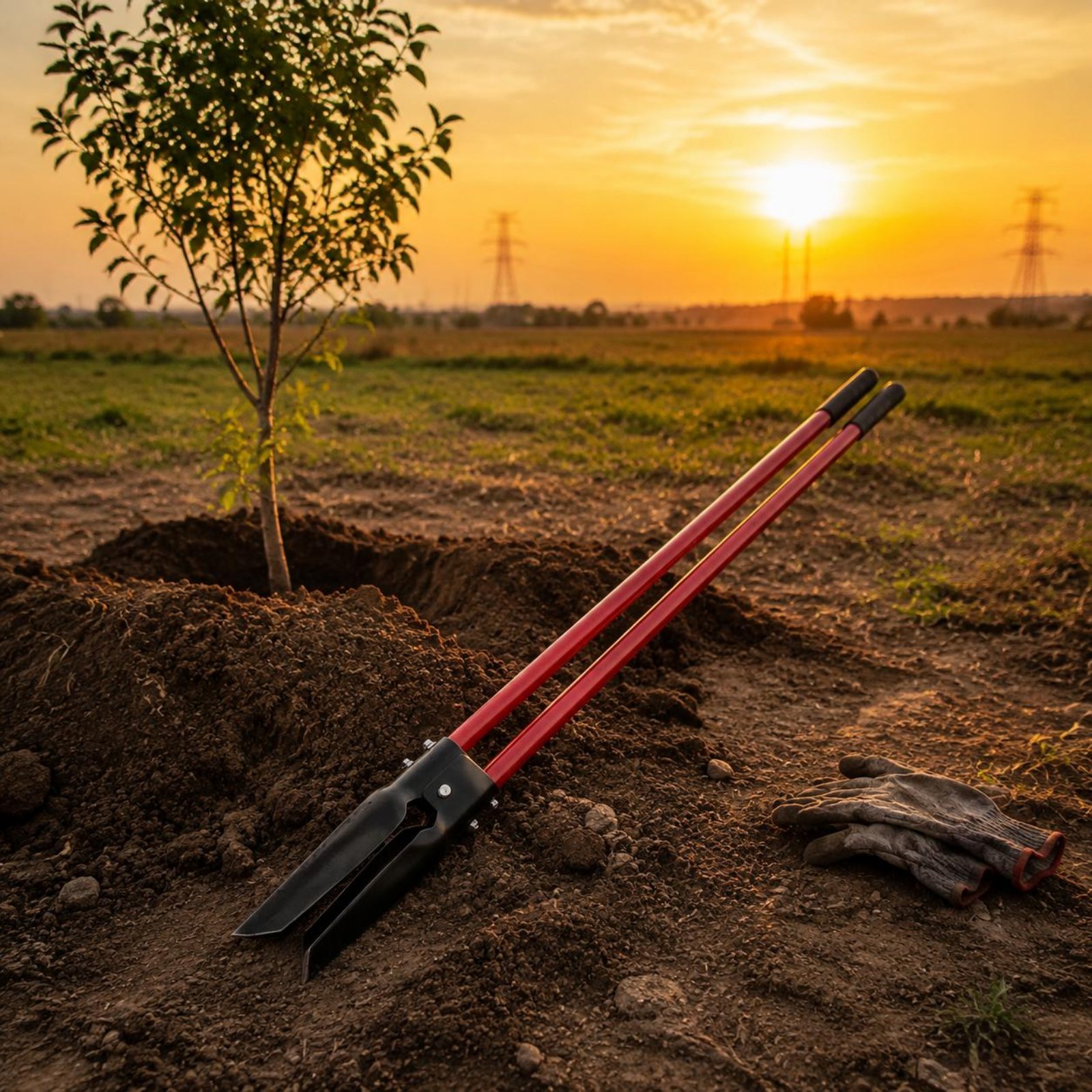 Post Hole Digger - 2 sztuki wykrawaczy do otworów na