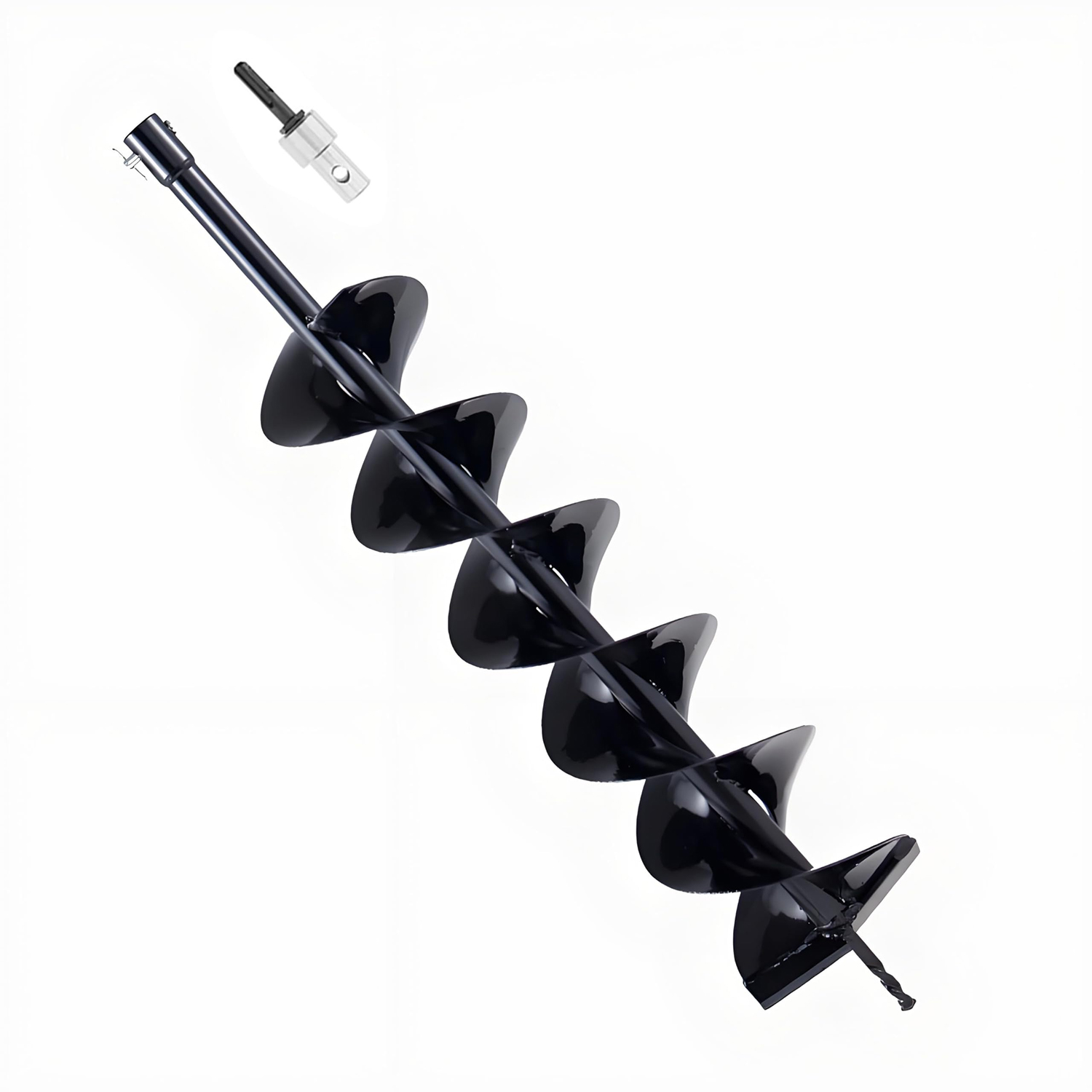 Post Hole Digger - Wiertło glebowe do ogrodu 15×80cm, spiralny